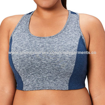 plus size push up sports bra