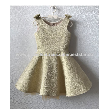 jacquard flower girl dress
