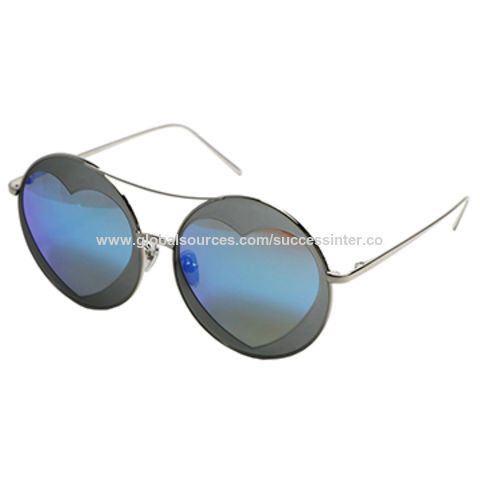 heart lens sunglasses