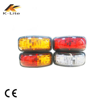 1 Red LED Side Marker Light 4" Clearance Truck Trailer Pickup Boat Bright