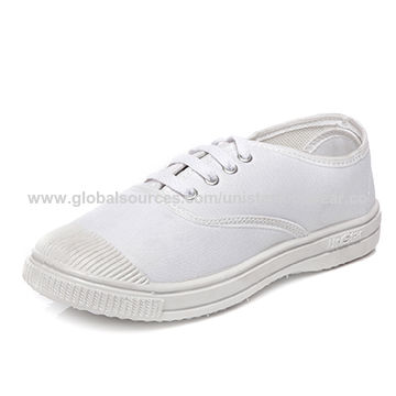 white canvas pt shoes
