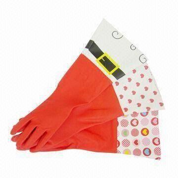 christmas rubber gloves