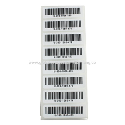 garment barcode labels