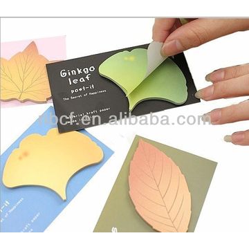 leaf post it notes