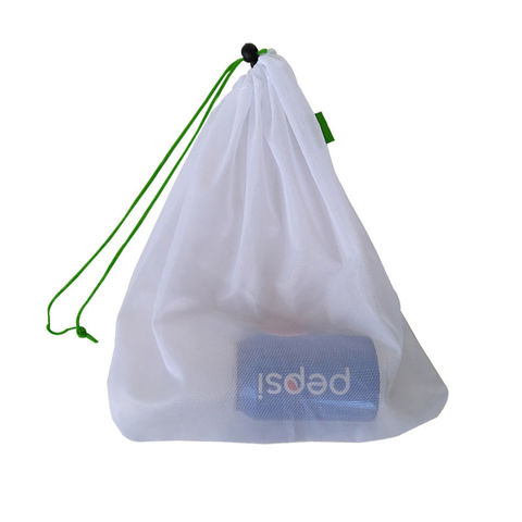 plastic mesh bags drawstring