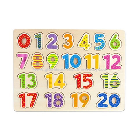 wooden number toys