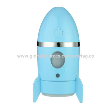 Rocket Ship Shaped Nightlight With Exhaust Smoke Rocket Led