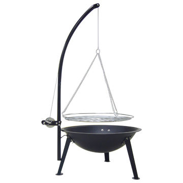 Swing Charcoal Grill With Fire Pit 0 8mm Thickness Available In