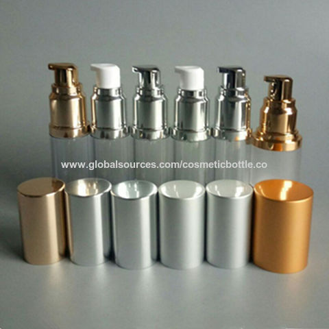 Download China 1oz Golden And Silver Airless Cosmetic Bottle On Global Sources Airless Cosmetic Bottle