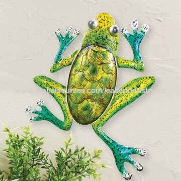 China Bsci Factory Decorative Metal Multicolor Frog Hanging Wall Art Garden Ornaments On Global Sources China Bsci Factory Decorative Metal, Metal Frog Garden Decor