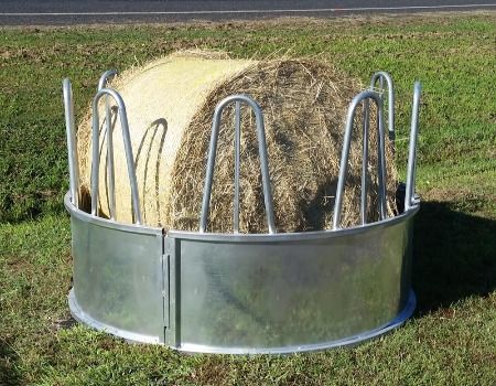 China Round Hay Feeder With Loop Top For Cattle Horse From Qingdao