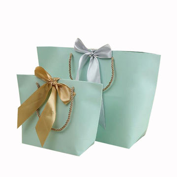 teal paper gift bags