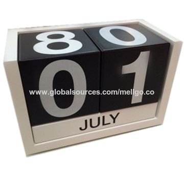 China Wooden Calendar Desktop Block Wood Calendar Diy Yearly Planner Desk Office Stationery On Global Sources