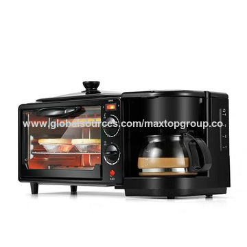 China Fabricante multifuncional 3 del desayuno en 1 máquina del desayuno,  plancha antiadherente, bandeja del horno, fabricante de café encendido  Global Sources,fabricante del desayuno,máquina del desayuno del  hogar,fabricante de café