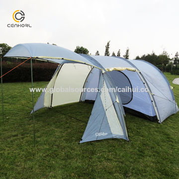 China 4 Person Large Camping Tent Double Layer Tunnel Tent Good