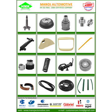 three wheeler auto parts list