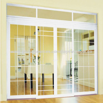 China Grill Design Pvc Sliding Door From Qingdao Wholesaler