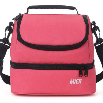 mier 2 compartment lunch bag