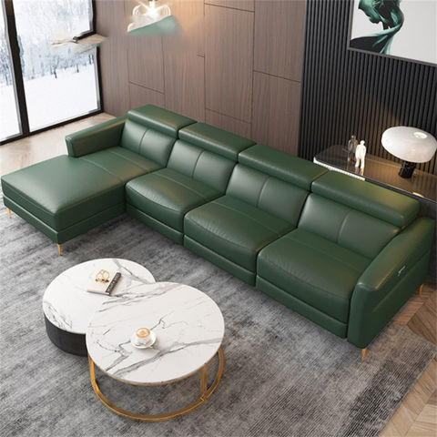 Set Furniture Sofa Modern Leather, Modern Leather Sectionals