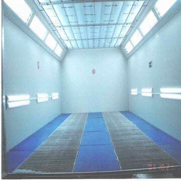 Car Paint Spray Booth With 75mm Wall Panel Thick And 16kw Global
