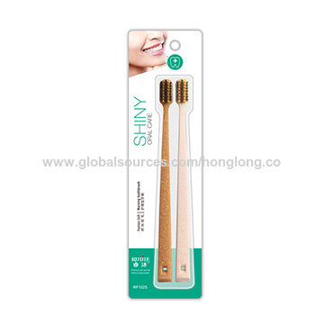 tufted wooden toothbrush