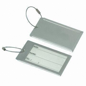 stainless steel luggage tags