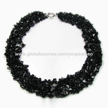 Black Onyx Gem Stone Multi Strand Necklace For Sale Global Sources