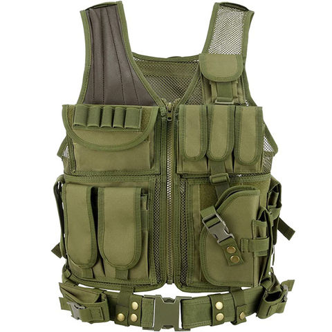 Army Plate Combat Molle Adjustable SWAT Vest Tactical Military Police