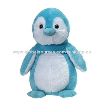 blue stuffed penguin