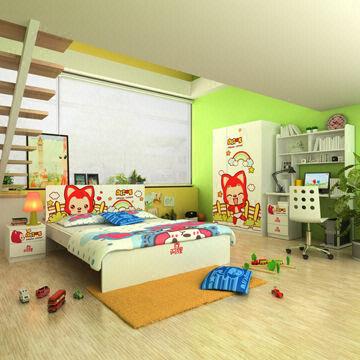 E0 Grade Kids Children S Bedroom Furniture With Printed