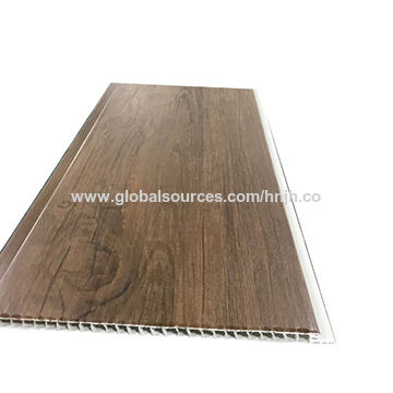 China 250mm Wood Grain Laminated Pvc Ceiling Wall Panel Interior Cladding On Global Sources - Interior Wood Veneer Wall Panels