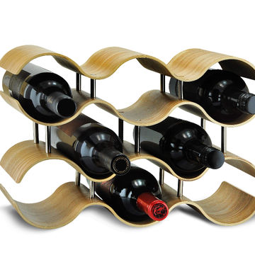China Wine Rack Wall Mounted Wooden, Wooden Wine Bottle Holder For Wall