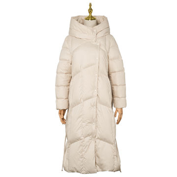 korean long down coat