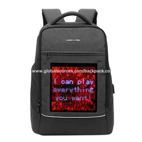 China Outdoor advertising led display backpack bag with led panels ...