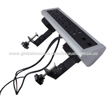 Bw On Desk Stand Up Moveable Electric Plug Socket Box Global Sources
