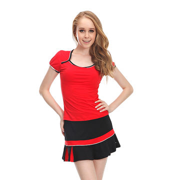 red tennis dress