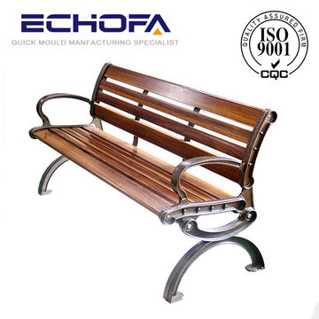 Custom Outdoor Bench Cast Aluminum Legs Park Bench Outdoor