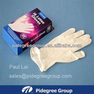 tight rubber gloves