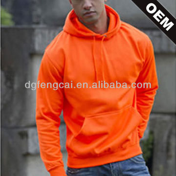 fluorescent orange hoodie