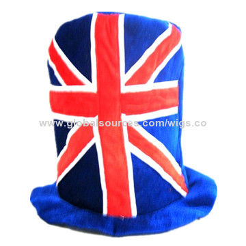 England Flag Colors Foam Football Fans Children's Carnival Party Hats ...