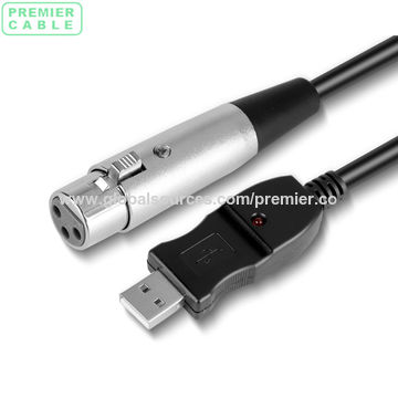 China Premier Cable Xlr To Usb Male Female Mic Link Converter Cable On Global Sources Xlr Connector Cable Usb To Xlr Mic Cable Xlr To Usb Cable