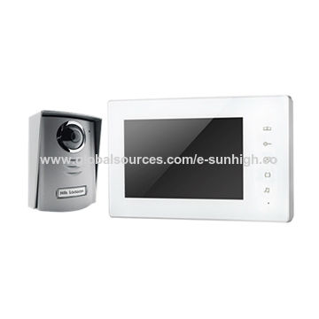 China 7 Tft Display Video Door Phone With Unlock Alarm And