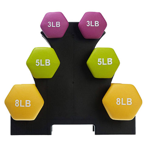 vinyl dumbbell set