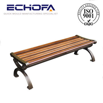 Custom Outdoor Bench Cast Aluminum Legs Park Bench Outdoor
