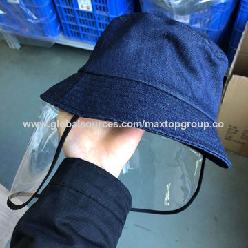 China Waterproof Bucket Hats For Men Plain Color Outdoor Fisherman Sun Caps Face Shield Caps On Global Sources