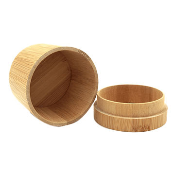 round wooden box