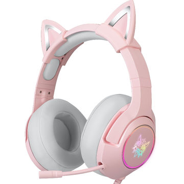 China New Fashion Play Station 3 5 Pink Microphone Cat Ear Headset Gaming On Global Sources Gaming Headset Ps4 Headset Headset Gaming