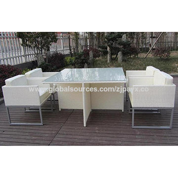 Outdoor And Indoor Wicker Patio Dining Chair Set White Wicker