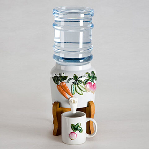 Ceramic Water Crock Use 3 And 5 Gallon Water Bottles Water