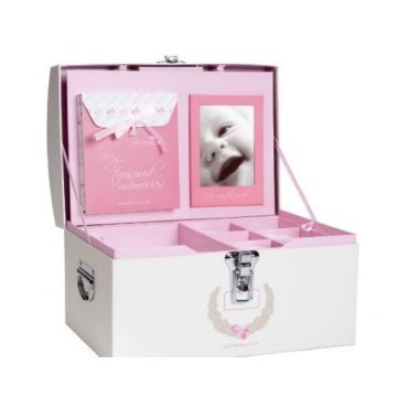 pink baby keepsake box